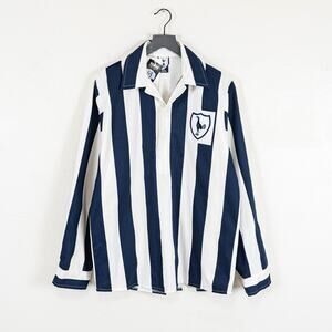 TOFFS Tottenham Hotspur 53-55 Away Retro Football Shirt blue white stripe